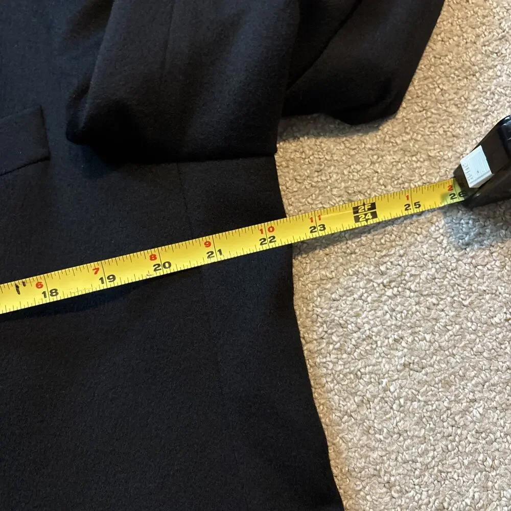 Barneys New York Loro Piana Mens 42L Black 100% Cashmere 3-Button Blazer Jacket
